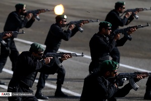 مراسم صبحگاه مشترک نیروهای چهارگانه ارتش در مرکز پشتیبانی و آموزش نیروی زمینی ارتش 