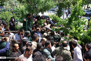 مراسم تشییع پیکر شهید مدافع حرم علیرضا قبادی