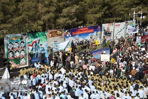 حماسه حضور خراسان‌جنوبی‌ها در راهپیمایی 13 آبان