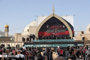 سخنرانی حجت الاسلام میثم فیاضی مسؤول دفتر نمایندگی ولی فقیه در سپاه حضرت عباس(ع) استان اردبیل در  اجتماع عاشورایی  حسینیان دارالارشاد اردبیل