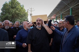 تشییع یکی از جانباختگان حادثه ریزش ساختمان متروپل آبادان