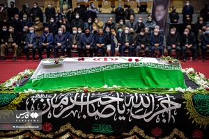 مراسم تشییع پیکرمحمد رضا  یزدانی خرم در فدراسیون والیبال
