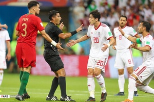 گزارش تصویری عکاس فارس از نیمه اول ایران و پرتغال 