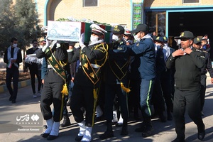 آیین خاکسپاری شهید گمنام در آموزشگاه شهید چمران