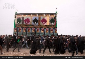 آیین نخل گردانی در مزینان سبزوار