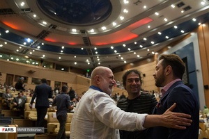 بهرام رادان، رضا یزدانی و آتیلا پسیانی در مراسم اختتامیه جشنواره فیلم سینما تورز