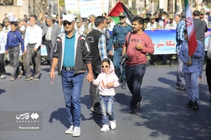 حماسه حضور خراسان‌جنوبی‌ها در راهپیمایی 13 آبان