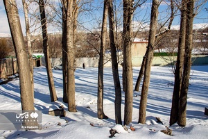 برف پاییزی در روستای «لیقوان» تبریز