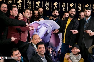 عوامل انیمیشن  فیلشاه دراولین روز سی و ششمین جشنواره فیلم فجر 