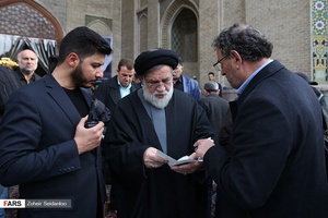 حجت الاسلام شهیدی رئیس بنیاد شهید و امورایثارگران در مراسم بزرگداشت شهیدان حافظ امنیت در مدرسه عالی شهید مطهری  /6  اسفند 96