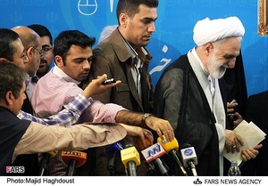 حجت الاسلام غلامحسین محسنی اژه ای سخنگوی قوه قضائیه در جمع خبرنگاران