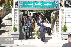 تجمع نمازگزاران پاوه در حمایت از فلسطین