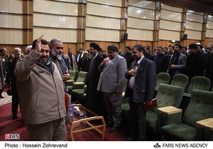 ورود سردار سرلشکر سید حسن فیروزآبادی رئیس ستاد کل نیروهای مسلح به همایش هفته بسیج