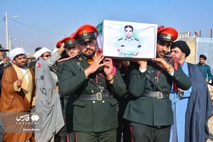 تشییع باشکوه پیکر شهید مدافع امنیت «ایوب رومیانی»
