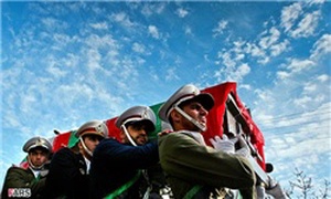 تشییع پیکر جانباز شهید علی دهقان