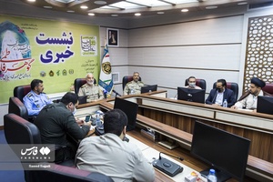 نشست خبری امیر سرتیپ محمد محمودی دبیر ششمین جشنواره سراسری گوهرهای فاطمی (س)