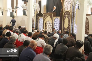 تجمع نمازگزاران پاوه در حمایت از فلسطین