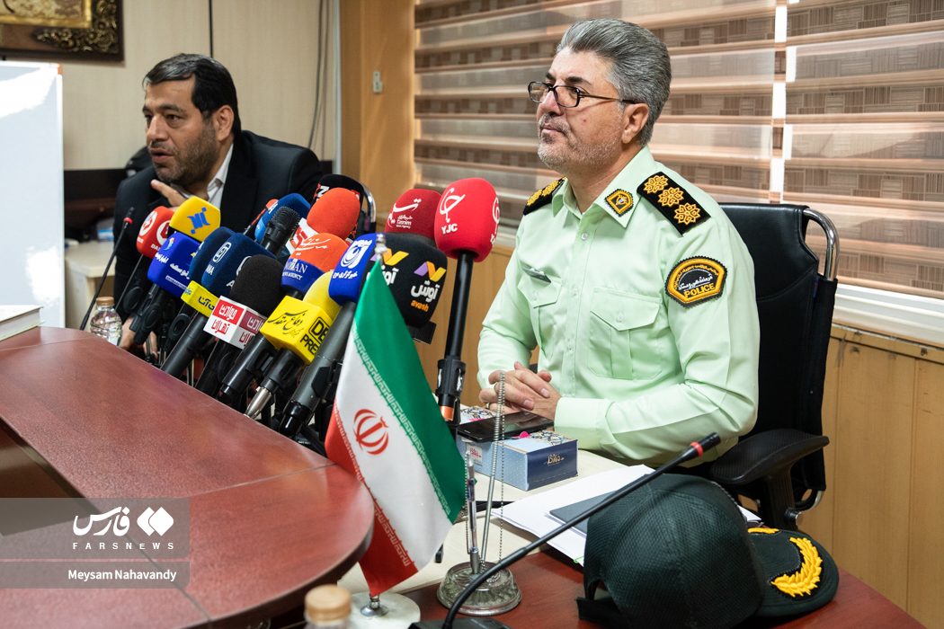 نشست خبری رئیس اداره نظارت بر اماکن پلیس تهران بزرگ