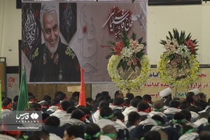 آیین خاکسپاری شهید گمنام در آموزشگاه شهید چمران