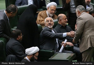 گفت‌و‌گوی نمایندگان مردم در مجلس شورای اسلامی با محمد جواد ظریف وزیر امورخارجه