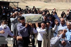 برگزاری مراسم استقبال از پیکر سردار شهید اسماعیل لجم اورک در ایذه