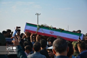 تشییع باشکوه پیکر شهید مدافع امنیت «ایوب رومیانی»