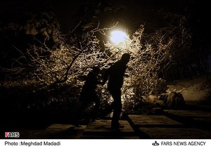 شب سرد زمستانی تهران