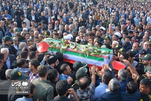 تشییع باشکوه پیکر شهید مدافع امنیت «ایوب رومیانی»