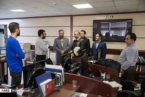 بازدید امیر دریادار حمزه علی کاویانی معاون هماهنگ کننده نیروی دریایی ارتش از تحریریه خبرگزاری فارس 
