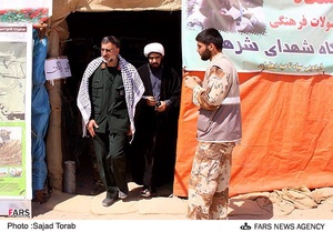 بازدید سردار سلیمانی رئیس سازمان اردویی راهیان نور از منطقه عملیاتی شرهانی