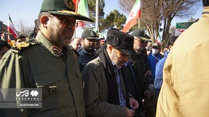 سردار فلاح زاده و سردار زارع کمالی فرمانده ارشد سپاه یزد