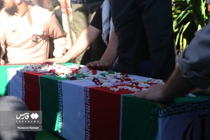آیین خاکسپاری شهید گمنام در آموزشگاه شهید چمران