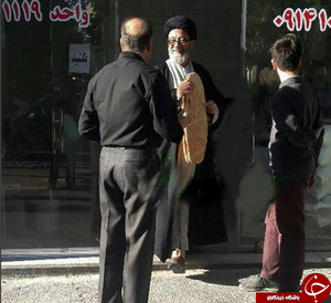 شهید محراب در صف نانوایی