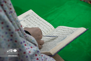 قرائت قرآن در صحن امام زاده عبدالله(ع) گرگان