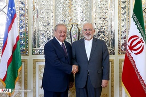 استقبال محمدجواد ظریف وزیر امور خارجه ایران از  عبدالعزیز کامل اف  وزیر امور خارجه ازبکستان