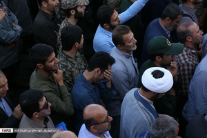 مراسم تشییع پیکر شهید مدافع حرم علیرضا قبادی