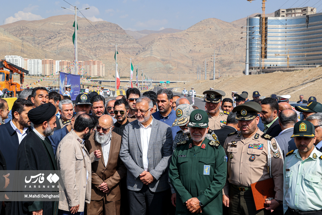 افتتاح بزرگراه شهید موسوی در غرب تهران
