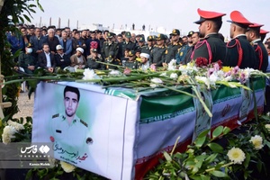 تشییع باشکوه پیکر شهید مدافع امنیت «ایوب رومیانی»