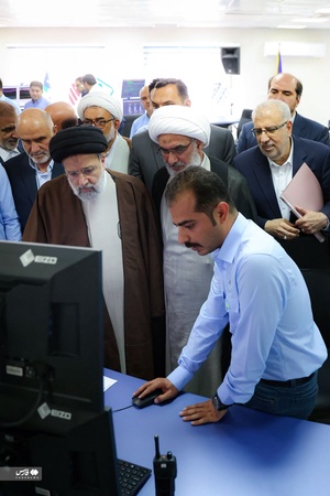 افتتاح فاز 14 پارس جنوبی با حضور رییس جمهور