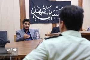 حضور فرمانده انتظامی شهرستان قم در دفتر خبرگزاری فارس