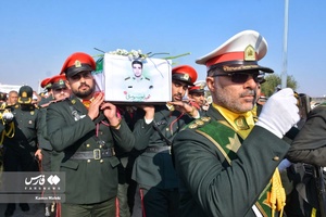 تشییع باشکوه پیکر شهید مدافع امنیت «ایوب رومیانی»