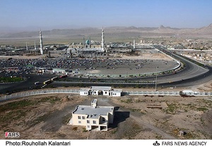 عکس هوایی مسجد مقدس جمکران
