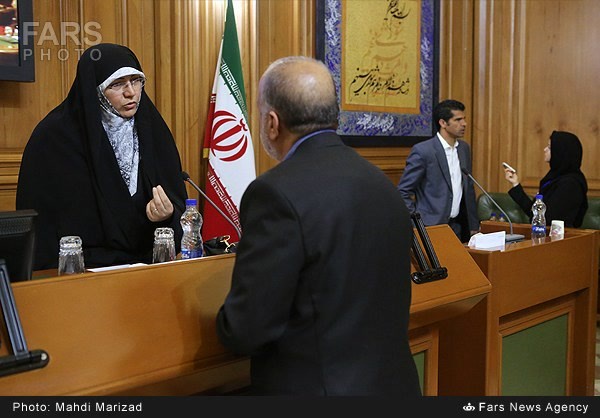 الهه راستگو و هادی ساعی اعضای شورای اسلامی شهر تهران
