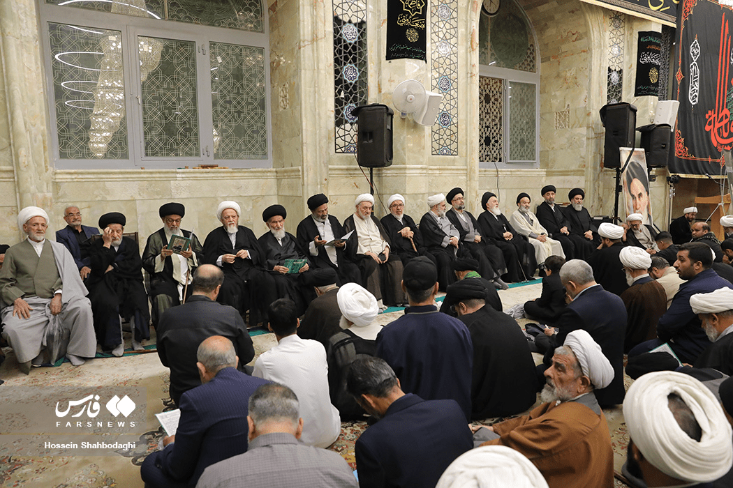 مراسم چهلمین روز ترحیم آیت الله شبیری زنجانی(ره)