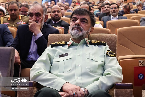 سردار سرتیپ احمدرضا رادان فرمانده کل انتظامی کشور در اختتامیه همایش هندسه نظم نوین جهانی