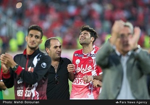 ناراحتی بازیکنان پرسپولیس پس از از دست دادن قهرمانی فصل