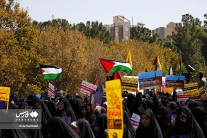 اجتماع بانوان حوزوی در حمایت از مردم مظلوم فلسطین