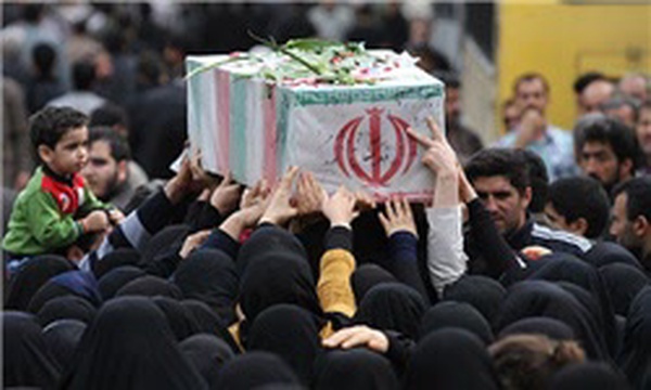 مراسم تشییع پیکر شهدای گمنام در آبادان و بابل
